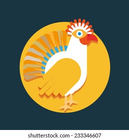 chicken vector illustration logo