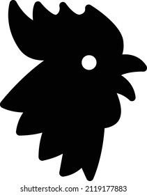 chicken Vector illustration on a transparent background. Premium quality symbols. Glyphs  vector icon for concept and graphic design.