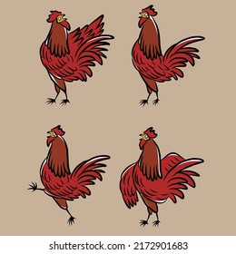 chicken vector illustration specially made for advertising needs and so on