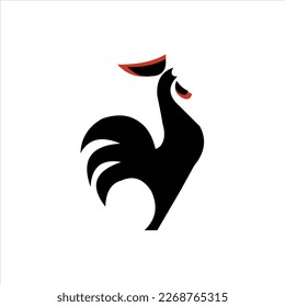 Chicken vector logo design animal arts