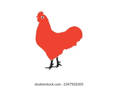 Chicken vector logo design. Farm, hen, fowl icon, Vector design concept