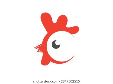 Chicken vector logo design. Farm, hen, fowl icon, Vector design concept