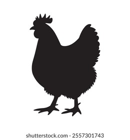 Chicken vector and silhouette design. This is high resolution vector art And you can easly use this vector Or silhouette.