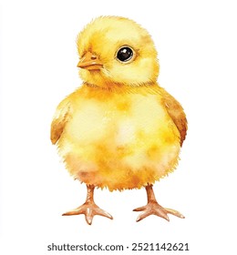 Chicken watercolor clipart illustration isolated