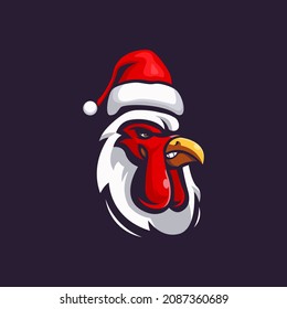 Ilustración vectorial del sombrero de santa