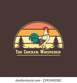 the chicken whisperer t-shirt design