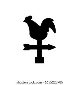 chicken wind direction icon black