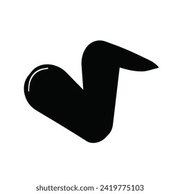Chicken wing icon. Isolated on white background. vector illustration. Vector icon.
