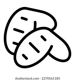 Chicken wing icon outline vector. Fast meat. Hot food