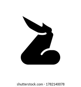 chicken wing icon vector illustration glyph style. food icon set.