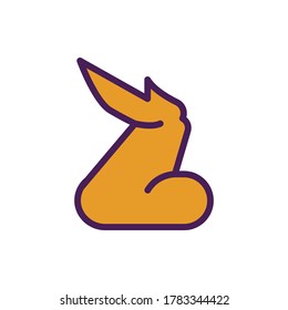 chicken wing icon vector illustration filled outline style. food icon set.