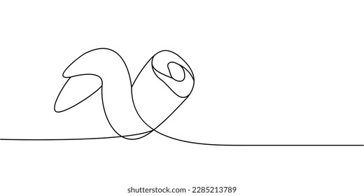 Chicken wing one line continuous drawing. Fresh chicken meat continuous one line illustration. Vector minimalist linear illustration.