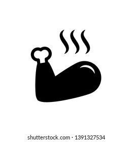 Chicken wing vector illustration. Isolated vector icon.