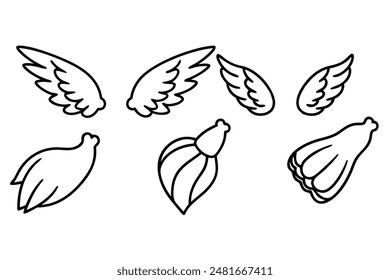 chicken wings Line Art Timeless Elegant and Stylish Designs