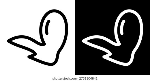 Chicken wings line icon. Simple outline vector illustration of poultry dish for fast food menu, restaurant branding, food icons and packaging design. Isolated.