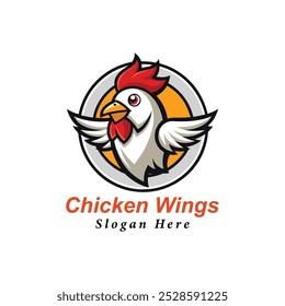 Chicken wings logo vector design