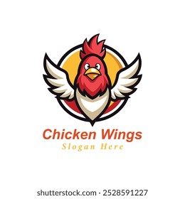 Chicken wings logo vector design