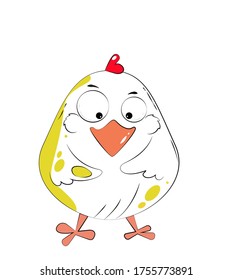 chicken, yellow, little, cock, bird, cute