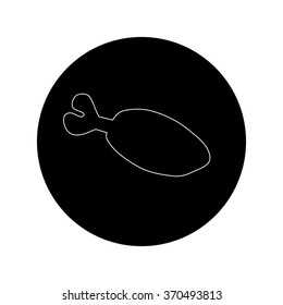 Chicken's leg icon