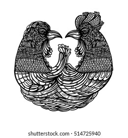 Chicken.Vector Illustration 