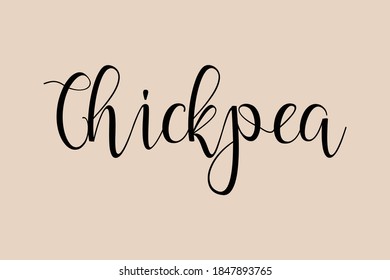 Tipografía escrita a mano de pollo Texto Comida sobre fondo amarillo dorado