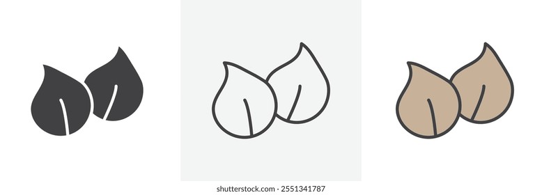 Chickpea icon pack. Vector illustration. EPS10