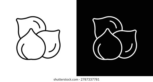 Chickpeas hummus icon black vector concept - stock vector.