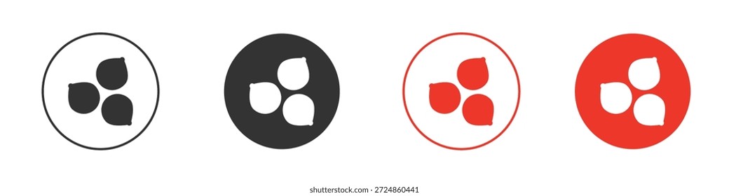 Símbolo de icono de hummus de garbanzos. Diseño simple y plano para Web o App móvil. Logotipo de Ilustración vectorial mínima.