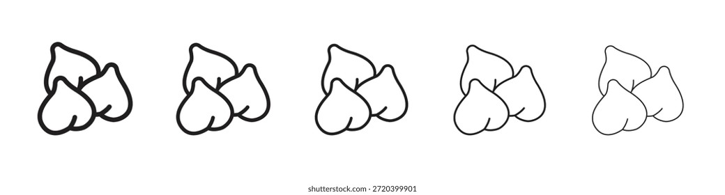 Vector de elemento de diseño de Vector de ícono de hummus de garbanzos eps 10