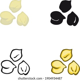 Chickpeas Hummus Icon , Vector Illustration