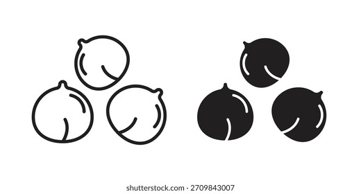 Ilustración vectorial de ícono de hummus de garbanzos. Diseño plano. Símbolos de Vector de Diseño gráfico.
