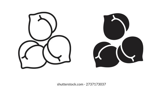 Chickpeas hummus icon for web designs. editable pictogram.