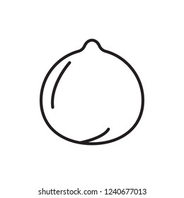 chickpeas icon vector. bean icon