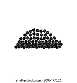 chickpeas icon, chickpeas vector sign symbol