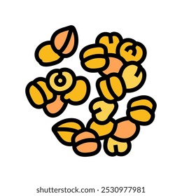 chickpeas vegan food color icon vector. chickpeas vegan food sign. isolated symbol illustration