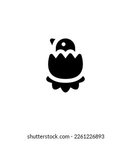 Chicks hatch from eggs Icon, Logo, and illustration Vector