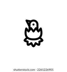 Los huevos de las garras rozan el icono, el logotipo y la ilustración Icono de contorno del vector, logotipo e ilustración Vector