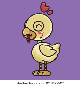 Chicks, who have big and yellow eyes, are happy every day part 2