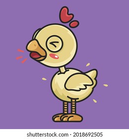 Chicks, who have big and yellow eyes, are happy every day part 2