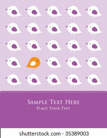 chicky pattern card
