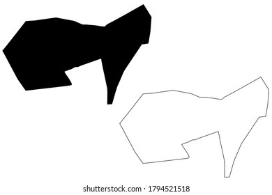 Chiclayo City (Republic of Peru, Department of Lambayeque) map vector illustration, scribble sketch City of Santa María de los Valles de Chiclayo map