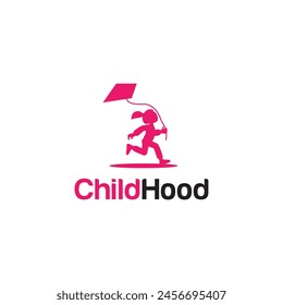 Chid Hood Logo Design Cute Simple