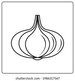 Chidren coloring page Vegetablle Garlic