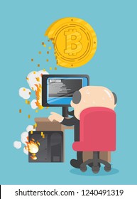 Chief businessmen are using computers heavily for drilling bitcoin.a problem causing the damage.