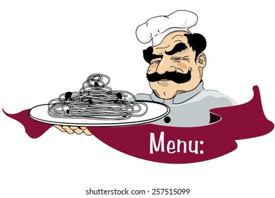 Chief chef cook in luxury restaurant in uniform