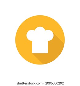 Icono plano del sombrero principal con sombra