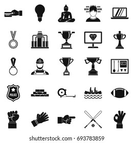 Chief icons set. Simple set of 25 chief vector icons for web isolated on white background