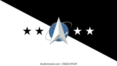 Chief of Space Operations Flag Vector Illustration Premium Quality
