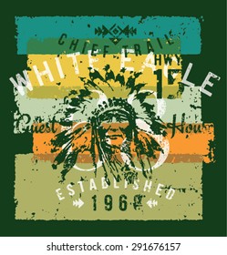 Chief trail guest house, print for boy shirt in custom colors