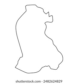 Chiesanuova castelli map, administrative division of San Marino. Vector illustration.